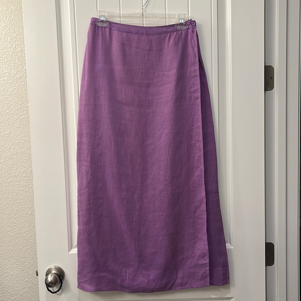 Eileen Fisher Purple Maxi Skirt
